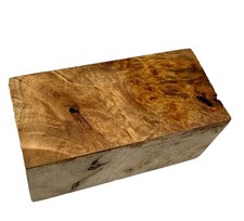 Maple Burl turning blank 1-9/16" x 1-9/16" x 3-1/4 dried b17 Inclusions