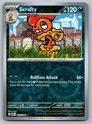 Scrafty 058/086 White Flare Reverse Holo