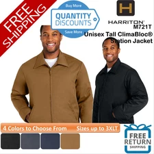 🔥 Harriton Unisex Tall ClimaBloc Station Jacket Pocket Up To 3XLT M721T