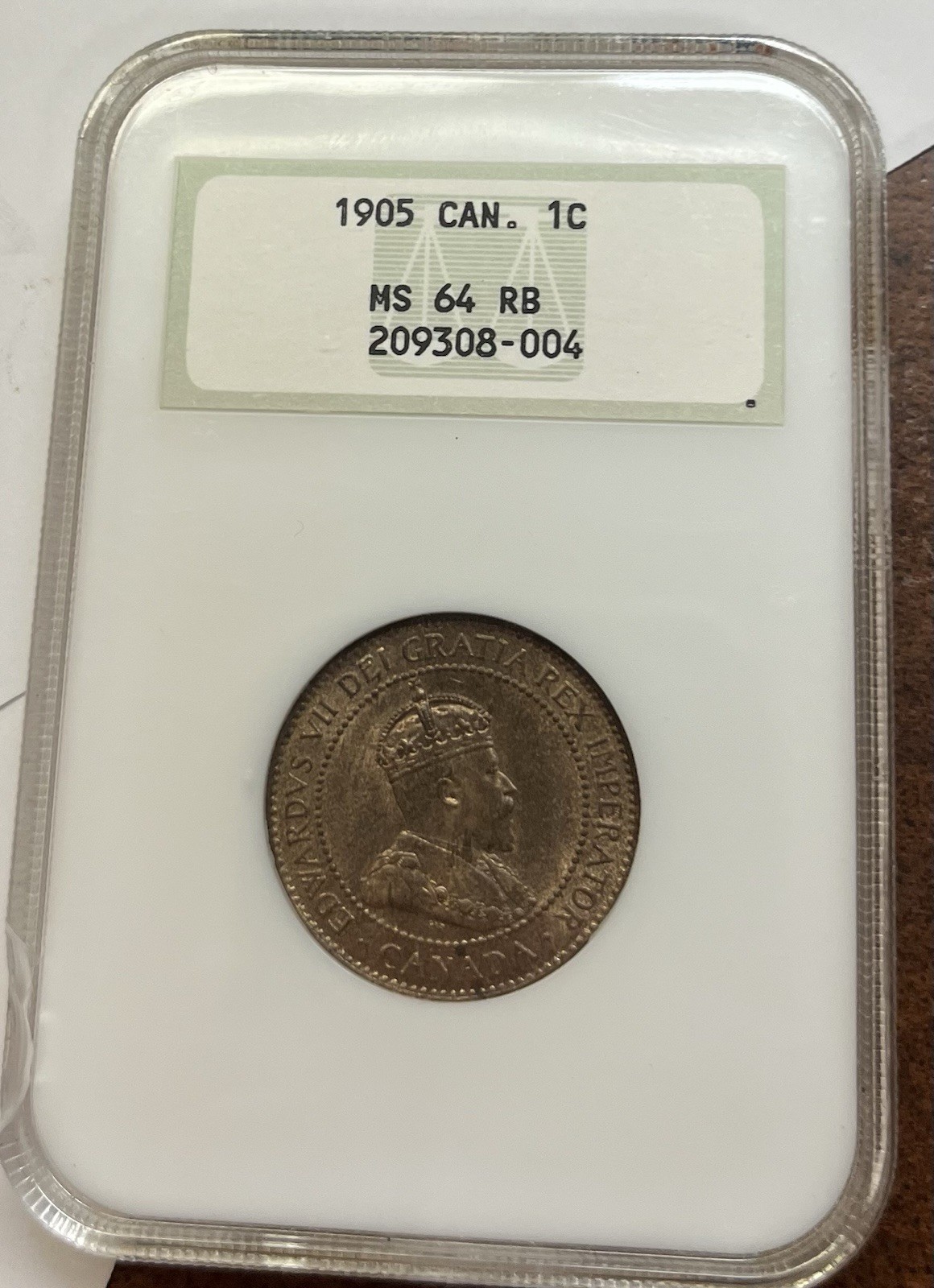 1905 Canada Cent MS64RB NGC