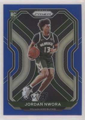 2020-21 Panini Prizm Blue Prizm 150/199 Jordan Nwora #273 Rookie RC pe8