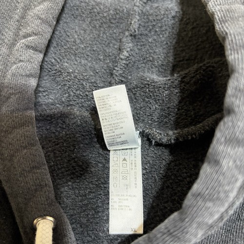 American Apparel Heavy Terry Hoodie Sweatshirt Size XL Black Raglan - Picture 12 of 12