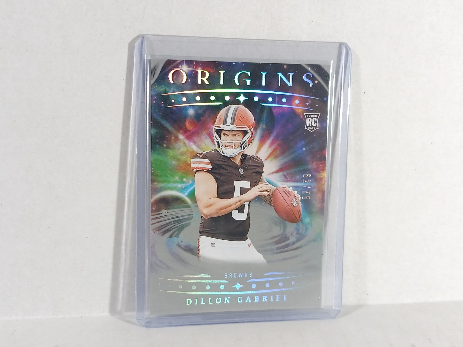 Dillon Gabriel Origins Silver Rookie Card 62/75 Cleveland Browns 115 RC