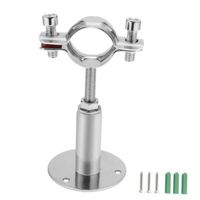 Wall & Ceiling Mount Pipe Support, Stainless Steel Adjustable 1 inch(1 PCS)