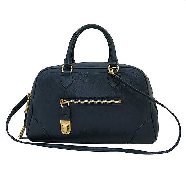 Marc Jacobs Navy Small Venetia 2-Way Leather Bag