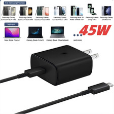 45W Type C Charger 6ft Fast Charging Cable / Charger Block for Samsung,iPhone
