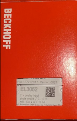 NEW Beckhoff EL3062 PLC Module EL 3062