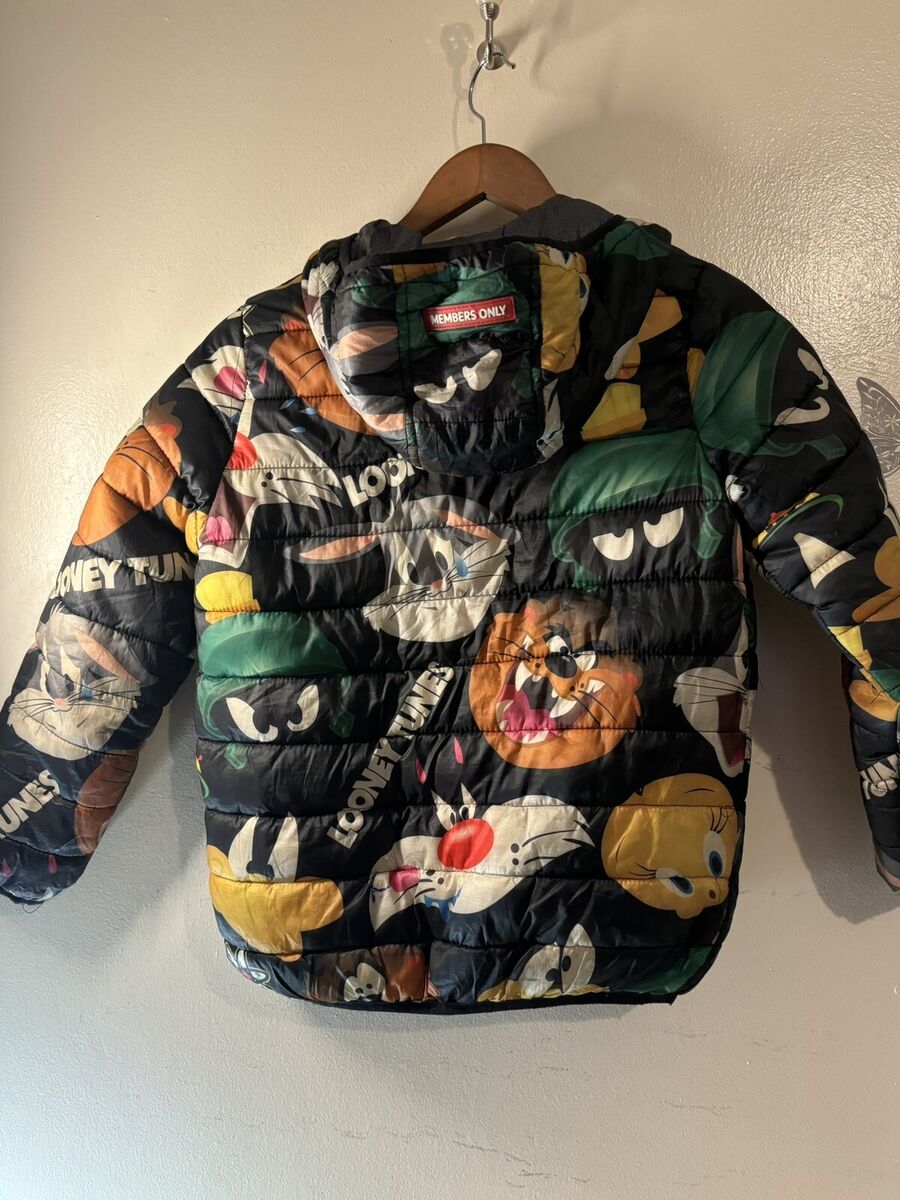 Members Only Looney Tunes Kid's Hooded Puffer Jacket Coat Members Only Looney Tunes Kid's Hooded Puffer Jacket Coat