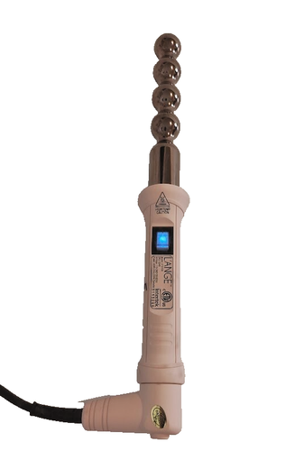 L'ange Le Perle Blush Pink Bubble Wand Spiral Curling Iron HT015B Lange