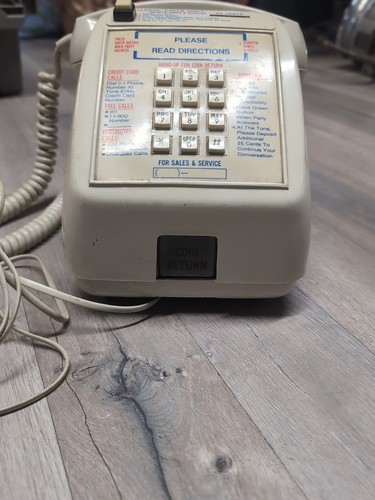 Model 727 Hotel Motel Lobby Desktop Coin Operated Payphone Telephone Phone. A9 - Picture 2 of 6