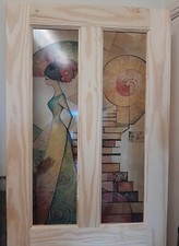 Brand New Stained Glass Internal Door