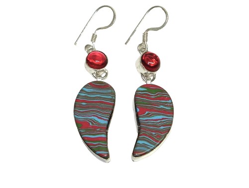 Kendra Scott Sassy Statement Pink Rainbow Calsilica Drop  Kendra Scott Sassy Statement Dangle Earrings in Pink Rainbow Calsilica main image 0