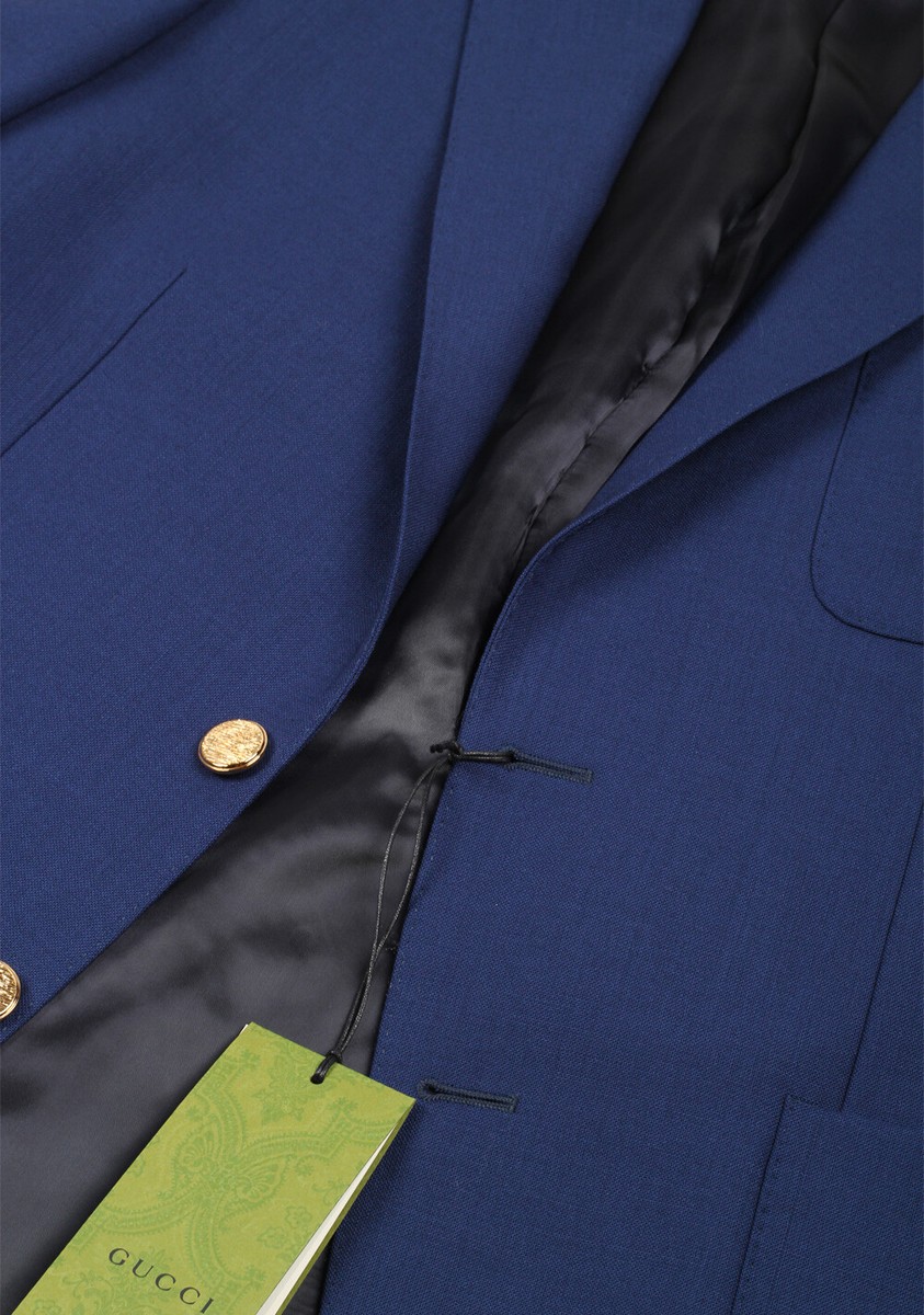 Gucci Blue Blazer Sport Coat Size 44 / 34R U.S. Jacket