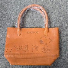 Snoopy genuine leather mini tote bag MUSIC mo...