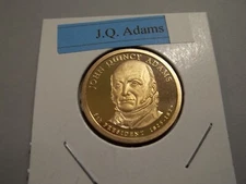 "S" Proof John Q. Adams Presidential Dollar  Coin from Proof set (PP6)