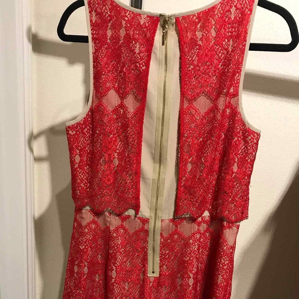 Red Lace Kensie Dress Size M | eBay