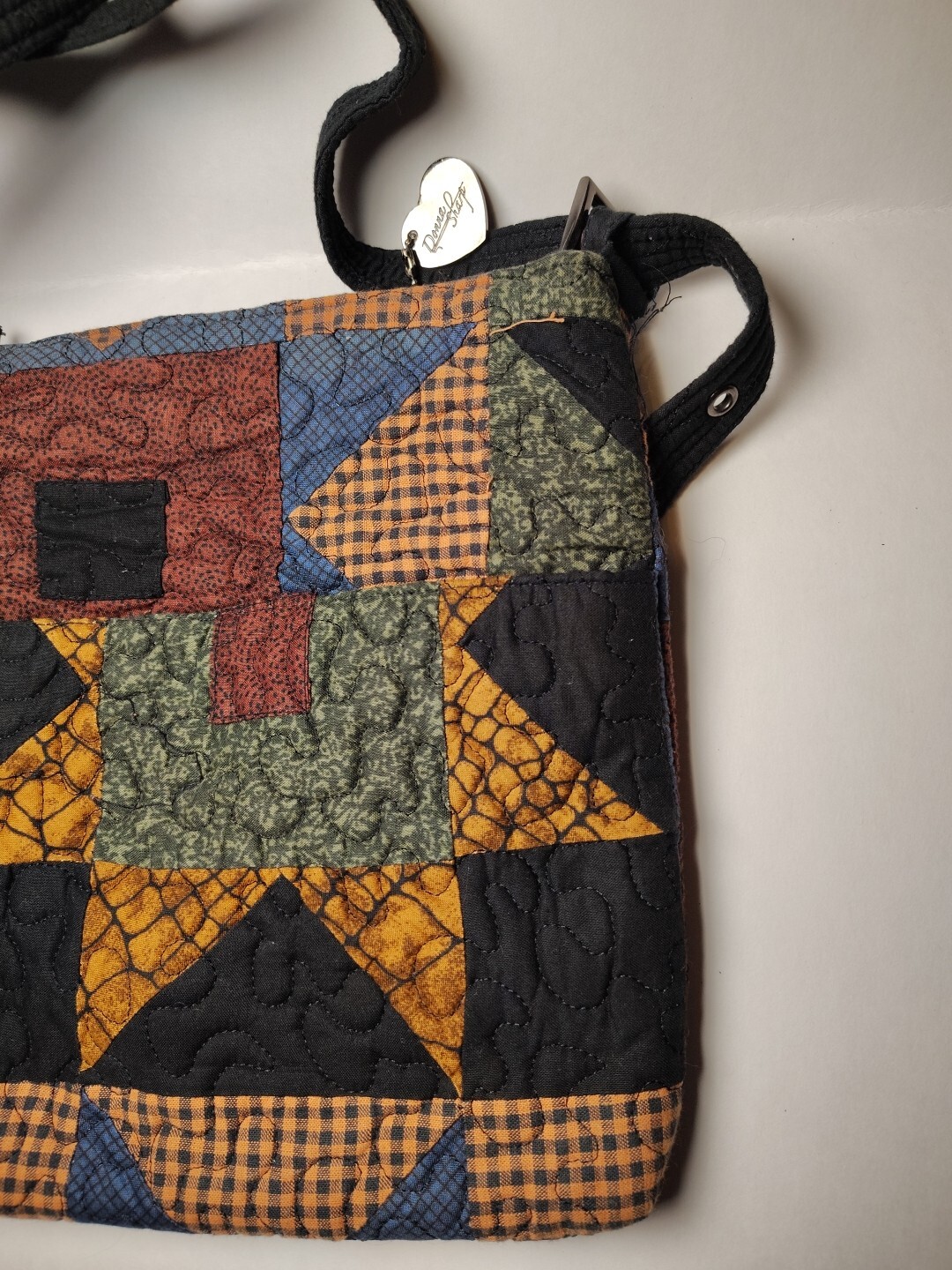 Vintage Donna Sharp Patchwork Quilted Crossbody S… - image 4