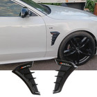2x Black Sport Soft Racing Side Fender Vents Air Wing Cover Trim Car Accessories