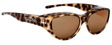 Jonathan Paul Fitovers Eyewear Medium Chic Kitty in Brown Cheetah  Brown CK002S