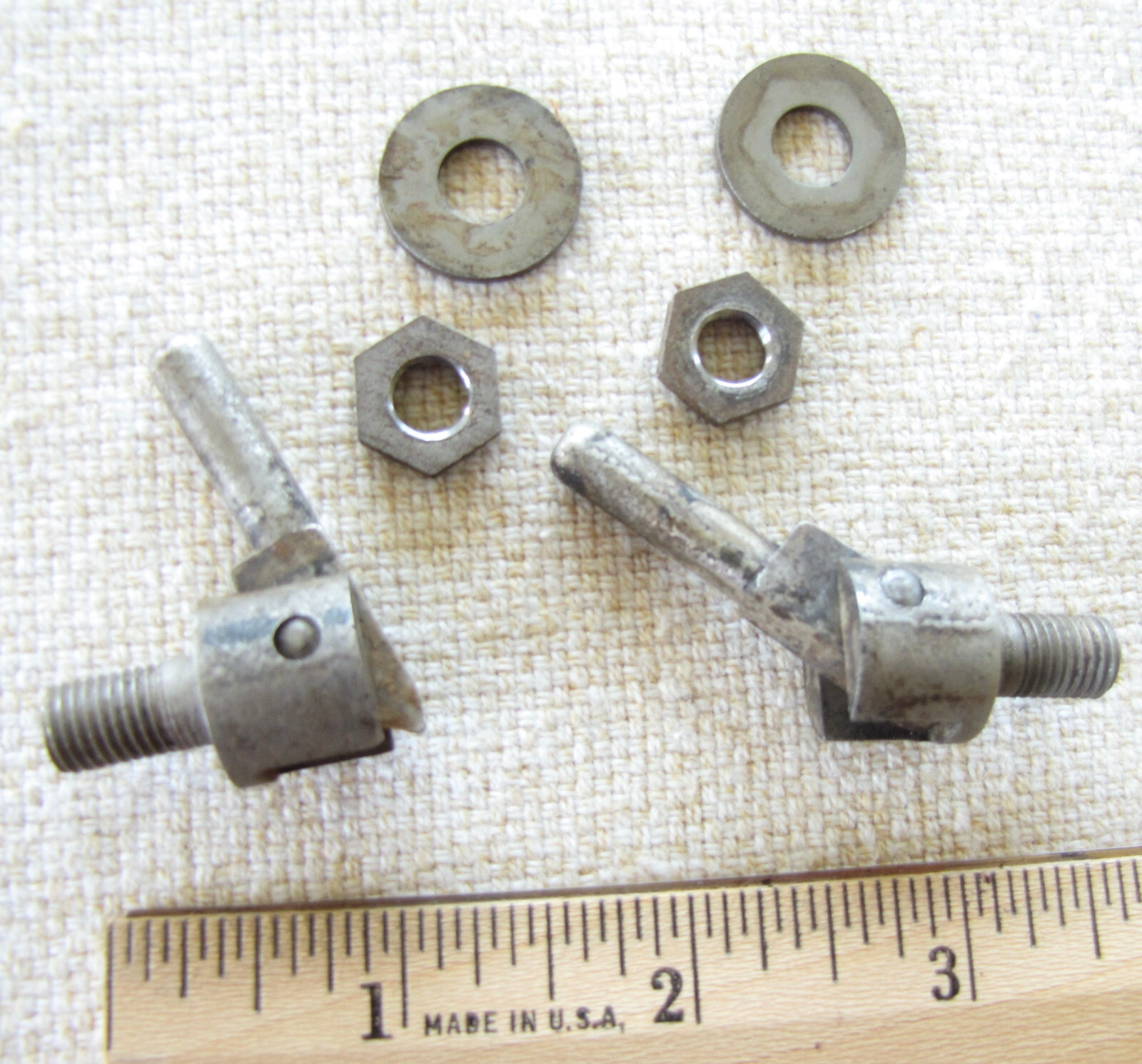 Antique treadle sewing machine head pin hinges white Domestic