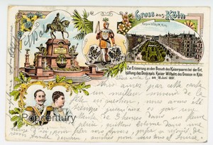 Vintage Postcard 1897 Germany Cologne Gruss Aus Koln Kaiser Wilhelm Ring Posted Ebay
