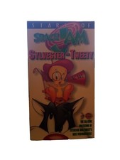 Stars of Space Jam Sylvester and Tweety 1996 VHS Used/Like New