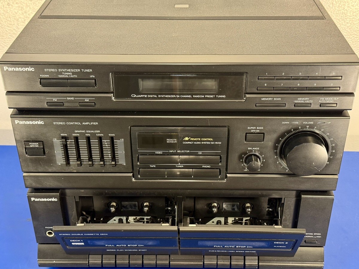 Tested/Works Panasonic SA-HM32 Audio System Equalizer, Cassette