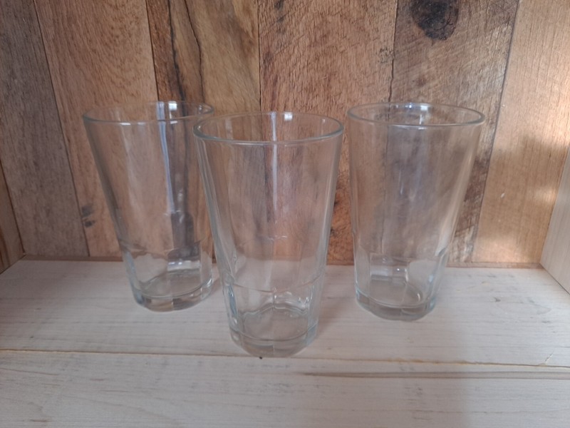 Libbey Duratuff 12 Ounce Glasses 5.75" Tall Set Of 3