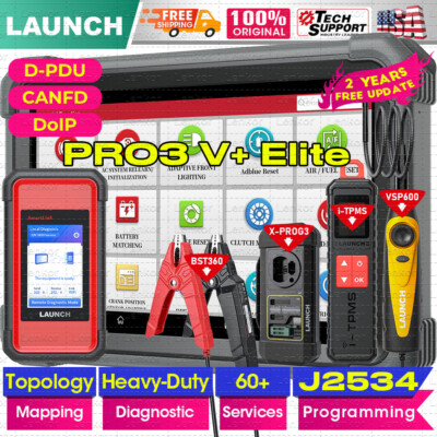 2026 LAUNCH X431 PRO3S V+ ELITE PRO5 Diagnostic Tool J2534 Programming Coding