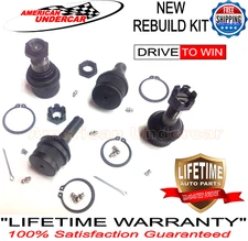 Lifetime 2 Upper and 2 Lower Ball Joints Kit fits Ford F150 1980 - 1996 4x4