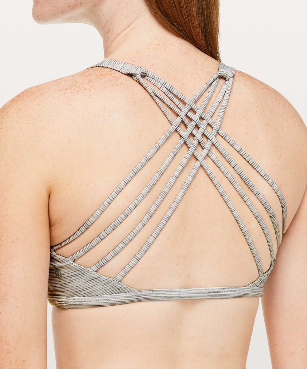 NWT Lululemon Free To Be Bra Wild Wee Are From Space Nimbus Battleship  SIZE 10