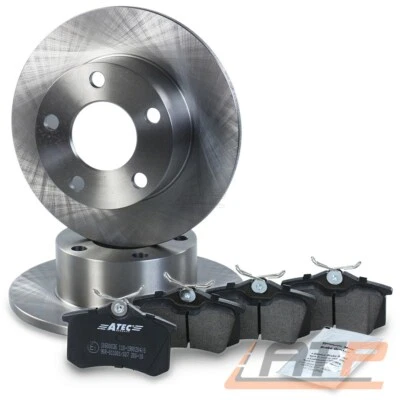 BESTPRICE BREMSSCHEIBEN VOLL Ø245 + BREMSBELÄGE HINTEN FÜR AUDI A6 SKODA SUPERB VW PASSAT