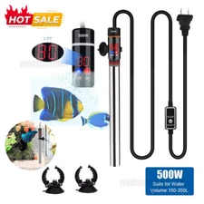 500W LCD Digital Aquarium Heater Submersible Fish Tank Thermostat Anti Explosion