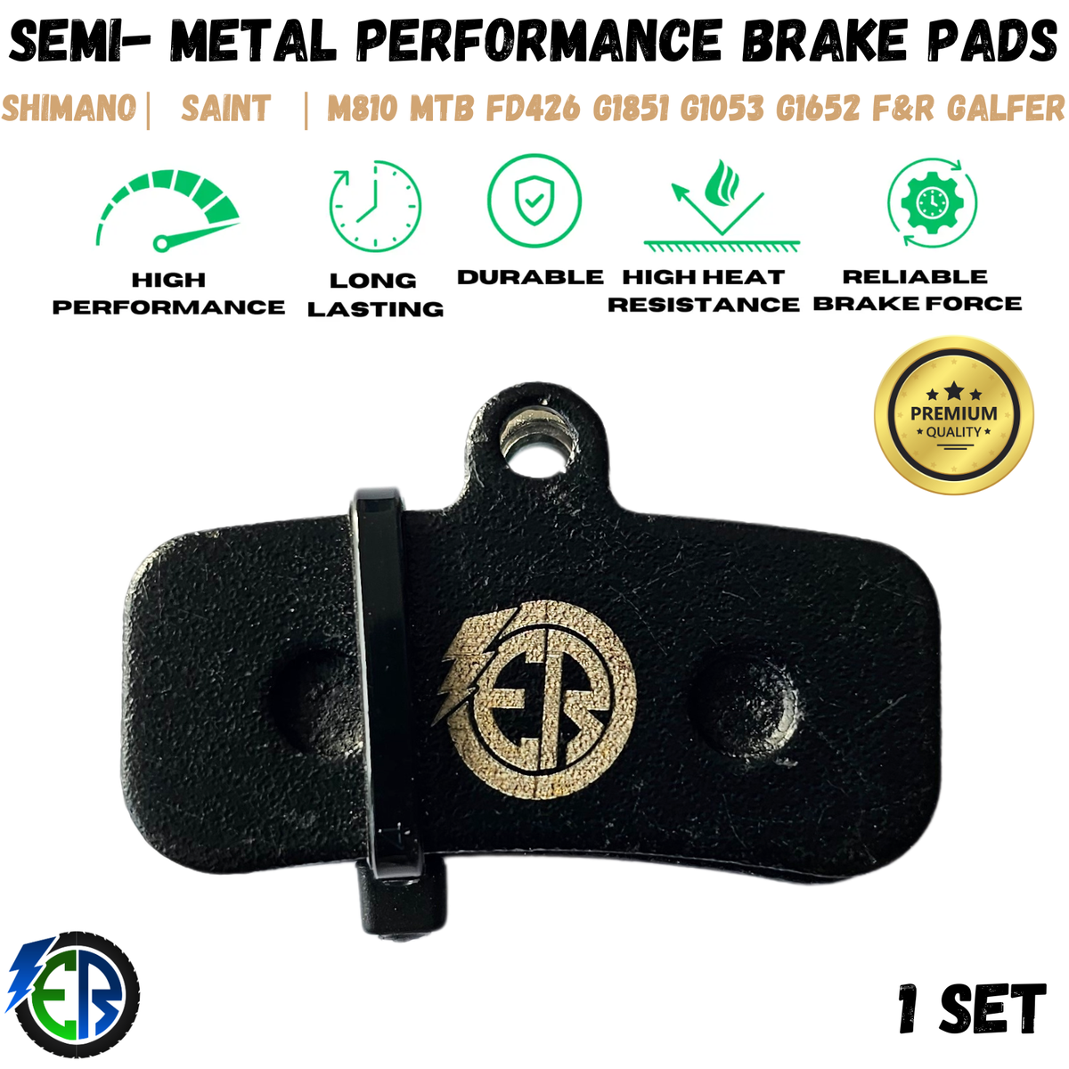 Pastiglie Freni Sinterizzate Shimano Saint M810 - 2 Set (F&R) - Compatibile Surron Segway Galfer
