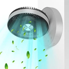 iMounTEK Wall Mounted Oscillating Fan Foldable Table Fan 4 Speeds & Remote