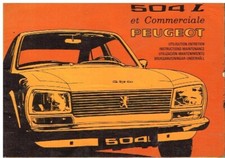 PEUGEOT 504 SALOON ESTATE ORIG. 1974 OWNERS INSTRUCTION HANDBOOK (GB F E S TEXT)
