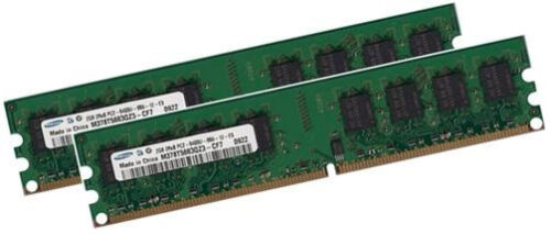 2x 2GB 4GB RAM Speicher ASUS P5B Deluxe Motherboard PC2-6400 800Mhz 240pin - Bild 1 von 1