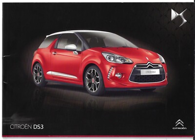 Citroen DS3 Schrägheck 2013-2014 UK Markt Verkaufsprospekt DStyle Sport