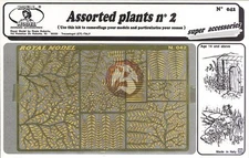 Royal Model 1/35 Assorted Plants No.2 [Photo-etch Diorama Accessory kit] 042