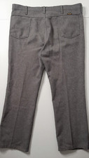Vintage Wrangler Slacks 42x30 Gray Made in USA