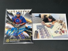 Moises Ballesteros Chicago Cubs Auto Signed 2023 Bowman Inception .
