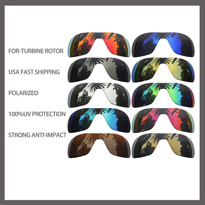 US Replacement Polarized Lenses for-Oakley Turbine Rotor