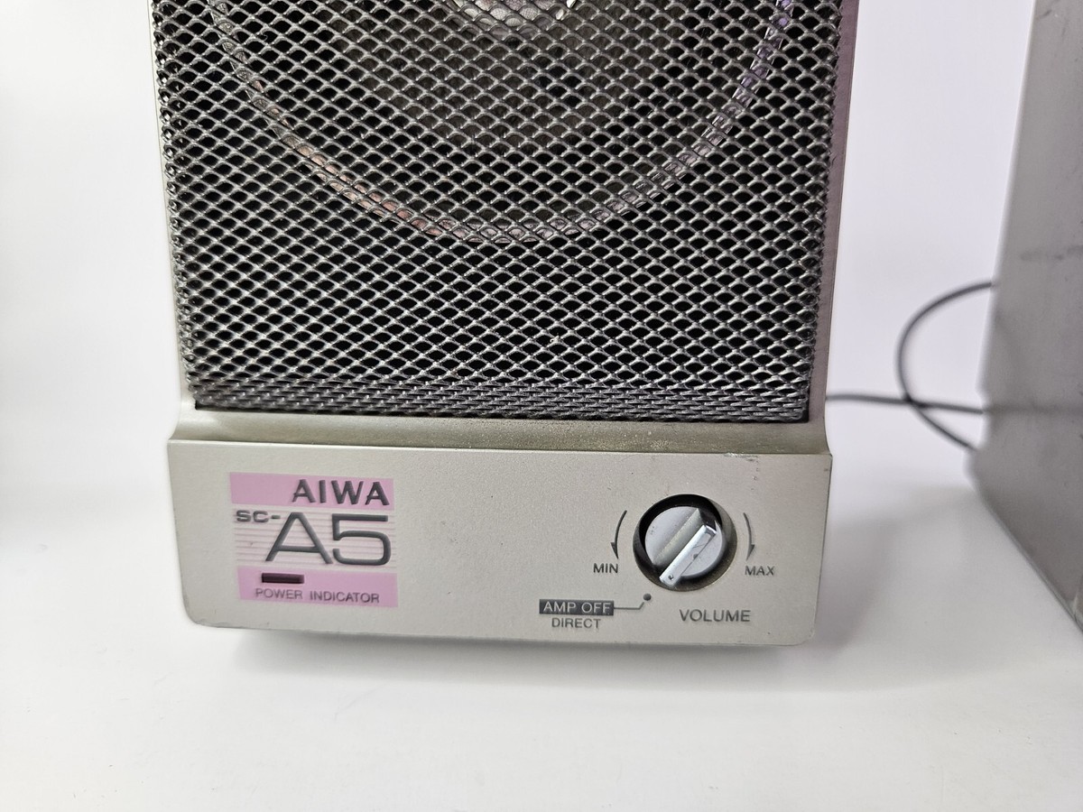 AIWA SC-A5 Power Booster Speakers for Walkman, Portable Players