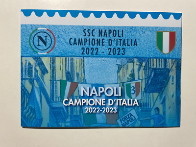 TESSERA FILATELICA ITALIA 2023 nuova  NAPOLI CAMPIONE D'ITALIA 2022-23