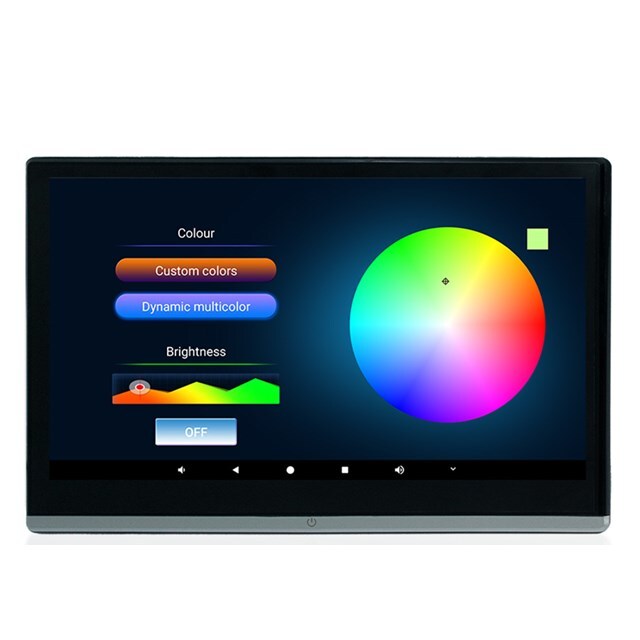 13.3in Headrest Monitor Androind 11 Video Player Car TV Touch Screen WiFi USB BT