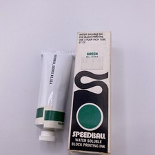 Speedball Water-Soluble Block Printing Ink, 3 Ounce Tube, Green