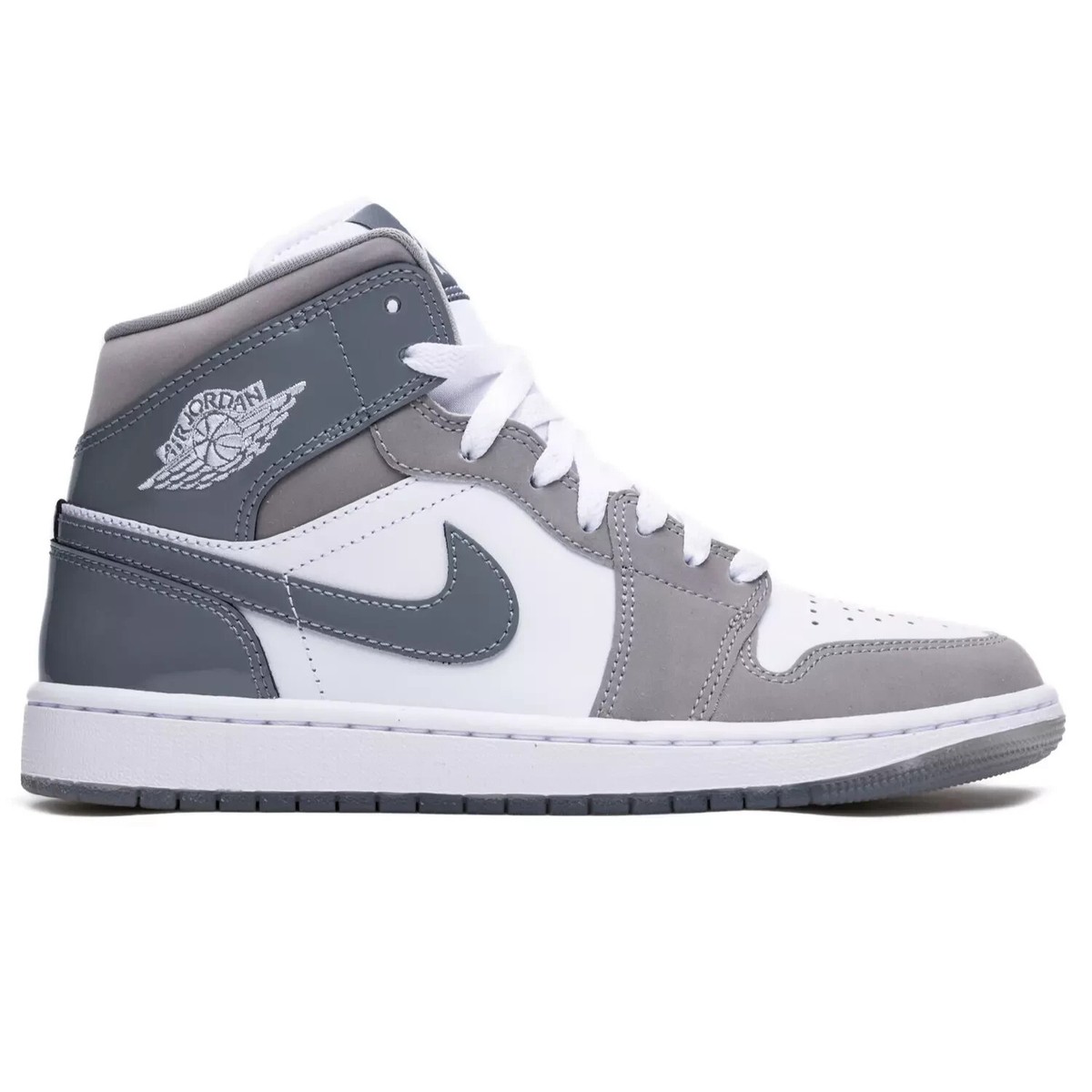 Size 9 - Air Jordan 1 SE Mid Patent Cool Grey for sale online | eBay