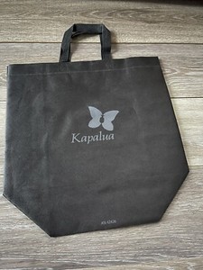 New KAPALUA Plantation Course MAUI  Black Reusable Shopper Tote Bag made in U.S.