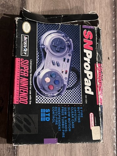 SN ProPad SV-334 Turbo Controller Super Nintendo Entertainment System Box Only - Picture 2 of 8