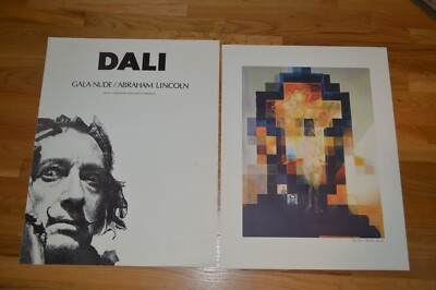 Salvador Dali ~ Gala Nude / Abraham Lincoln Offset Lithograph & Intro HC Edition